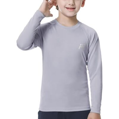 MEETWEE Ragazzi Rash Guard Maglietta Nuoto Manica Lunga UV Protezione, UPF50+ Costume da Bagno per Bambini per Surf Beach Pool MEETWEE Ragazzi Rash Guard Maglietta Nuoto Manica Lunga UV Protezione, UPF50+ Costume da Bagno per Bambini per Surf Beach Pool