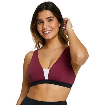 Sans Complexe Beyond The Beach Costume da Bagno con Ferretto da Donna, Colorblock Prugna, 42-44 Sans Complexe Beyond The Beach Costume da Bagno con Ferretto da Donna, Colorblock Prugna, 42-44