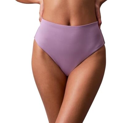 Calvin Klein Donna Slip Bikini High Waist Foderato, Viola (Lilac Quartz), S Calvin Klein Donna Slip Bikini High Waist Foderato, Viola (Lilac Quartz), S