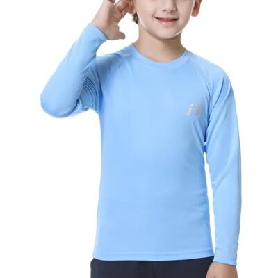 MEETWEE Ragazzi Rash Guard Maglietta Nuoto Manica Lunga UV Protezione, UPF50+ Costume da Bagno per Bambini per Surf Beach Pool MEETWEE Ragazzi Rash Guard Maglietta Nuoto Manica Lunga UV Protezione, UPF50+ Costume da Bagno per Bambini per Surf Beach Pool
