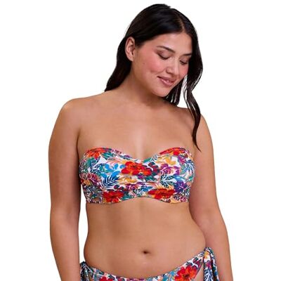 Sans Complexe Bikini da Donna Curaçao, Stampa Multicolore Tropicale, 4D Sans Complexe Bikini da Donna Curaçao, Stampa Multicolore Tropicale, 4D