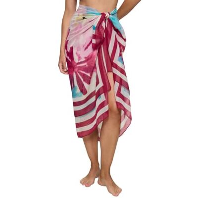 Triumph Beach Mywear Pareo Swimwear Cover Up, Multicolore (White/Pink), Taglia Unica Donna Triumph Beach Mywear Pareo Swimwear Cover Up, Multicolore (White/Pink), Taglia Unica Donna