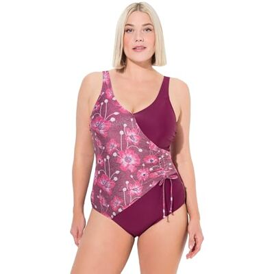 Ulla Popken Donna Costume Intero Viola 48 Ulla Popken Donna Costume Intero Viola 48