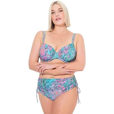 Ulla Popken Bikini, Schlange, Bügel-Cups, Verstellbare Doppelträger Set di Bikini Donna Ulla Popken Bikini, Schlange, Bügel-Cups, Verstellbare Doppelträger Set di Bikini Donna