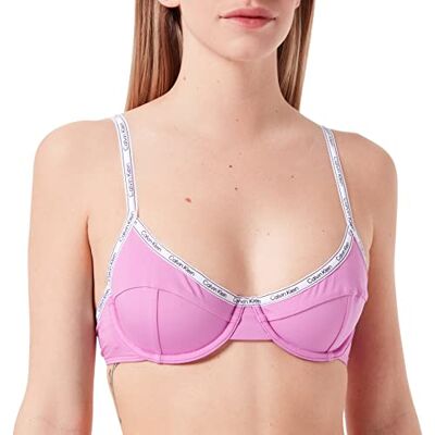 Calvin Klein Top Bikini a Balconcino da Donna, tonalità Helio, 42 B Calvin Klein Top Bikini a Balconcino da Donna, tonalità Helio, 42 B