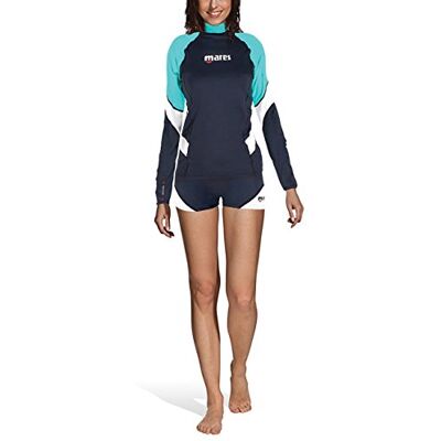 Mares Maglia con Manica Lunga, Donna, Acquamarina, XS Mares Maglia con Manica Lunga, Donna, Acquamarina, XS