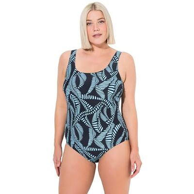 Ulla Popken Donna Costume Intero Nero 62+ Ulla Popken Donna Costume Intero Nero 62+