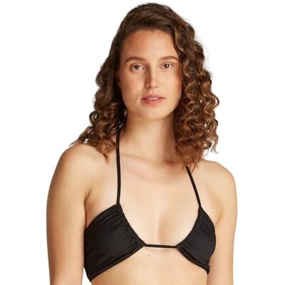 Calvin Klein Donna Top Bikini Bralette in Tessuto Increspato, Nero ( Black), XS Calvin Klein Donna Top Bikini Bralette in Tessuto Increspato, Nero ( Black), XS