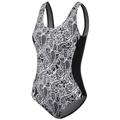 Beco Classic Costume Intero da Donna, Donna, , Bianco/Nero, 50 Beco Classic Costume Intero da Donna, Donna, , Bianco/Nero, 50