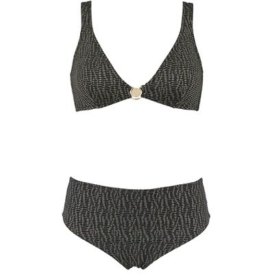 Emporio Armani Bikini Triangolo Lurex Donna Nero S, Nero Lrx Testurizzato, S Emporio Armani Bikini Triangolo Lurex Donna Nero S, Nero Lrx Testurizzato, S