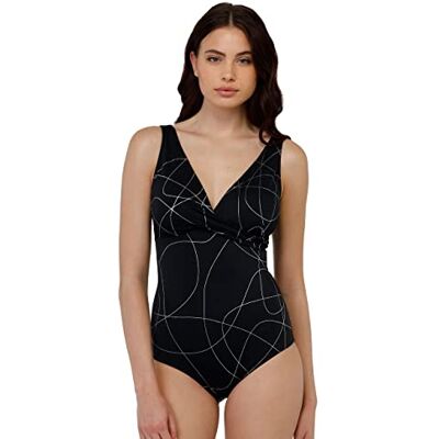 Lovable Intero Refined Shaping Micro, Costume de Donna, Nero, 36E Lovable Intero Refined Shaping Micro, Costume de Donna, Nero, 36E