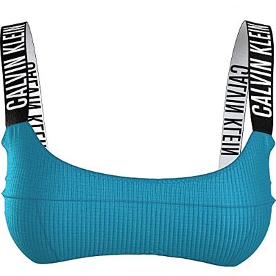 Calvin Klein Top Bikini Donna con Ferretto, Blu (Blue Tide), M Calvin Klein Top Bikini Donna con Ferretto, Blu (Blue Tide), M