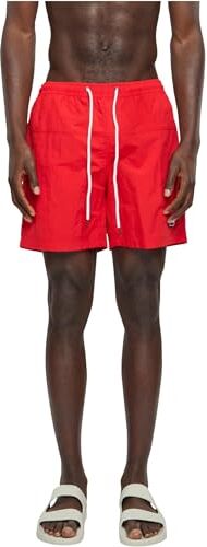 Urban Classics -block Swim Shorts Bermuda, Rosso City, XXXL Uomo