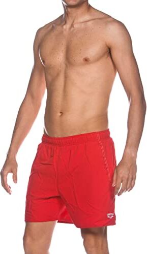 Arena Fundamentals Costume Uomo Mare e Piscina, Costume da Bagno in Tessuto ad Asciugatura Rapida, Boxer Mare con Slip Interno in Rete e Tasche Laterali e Posteriore