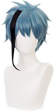 WERNG Anime Twisted-Wonderland Floyd Jade Short Wig Cosplay Costume Resistente al calore Capelli sintetici Parrucche da uomo Floyd