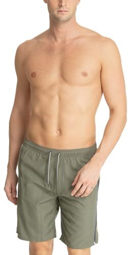 Emporio Armani Logotape Swim Bermuda, Boxer Uomo, Verde (Military Green), 48