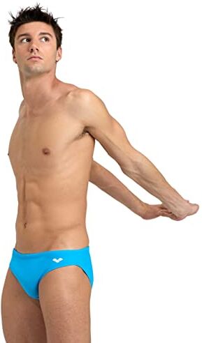 Arena Santamarias R Costume da Bagno Uomo, Costume Slip Uomo Mare e Piscina in Tessuto Foderato MaxFit Eco Resistente al Cloro e al Sale, Protezione UV 50+