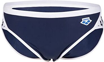 Arena Icons Tinta Unita Slip da Bagno, Uomo, Blu (Navy/White), 48