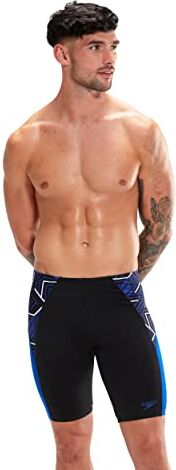 Speedo Uomo Eco Endurance + Splice II Jammer, Nero/Chroma Blu/Bianco, XXS