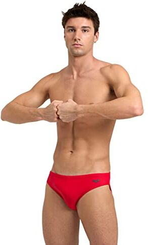 Arena Santamarias R Costume da Bagno Uomo, Costume Slip Uomo Mare e Piscina in Tessuto Foderato MaxFit Eco Resistente al Cloro e al Sale, Protezione UV 50+