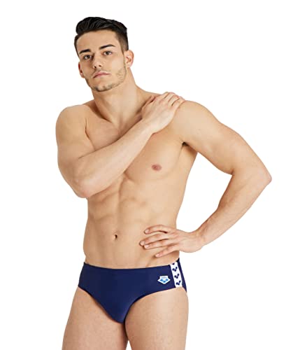 Arena Icons Tinta Unita Slip da Bagno, Uomo, Blu (Navy), 46