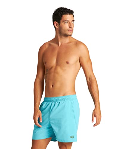 Arena Fundamentals Costume Uomo Mare e Piscina, Costume da Bagno in Tessuto ad Asciugatura Rapida, Boxer Mare con Slip Interno in Rete e Tasche Laterali e Posteriore