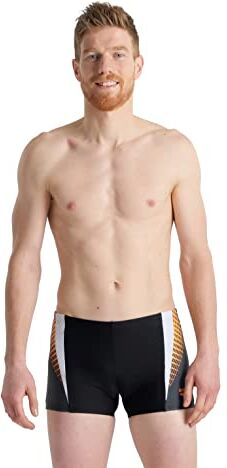 Arena M THREEFOLD Short R Swim Trunks, Black-Asphalt-White, 46 Men's