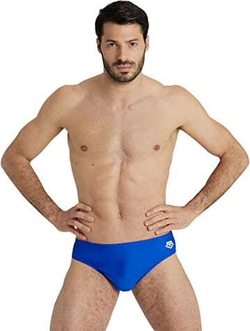 Arena Icons Tinta Unita Slip da Bagno, Uomo, Blu (Neon Blue), 48