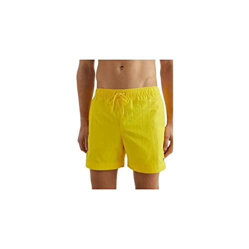 Tommy Hilfiger Pantaloncino da Bagno Uomo Medium Drawstring Lungo, Giallo (Vivid Yellow), XL
