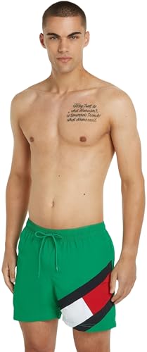 Tommy Hilfiger SF Medium Drawstring  Coulisse Media, Verde (Olympic Green), S Uomo