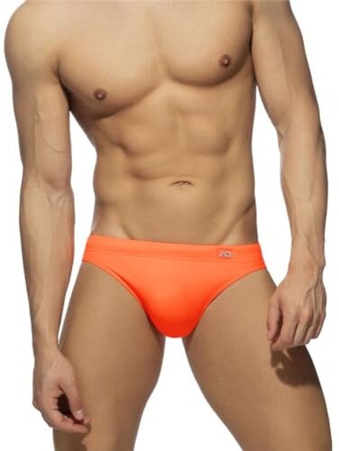 AHMXYG Costume da Bagno Uomo Costume Slip Uomini da Bagno Swimming Brief per Mare Piscina STDK6 (Arancia, L)