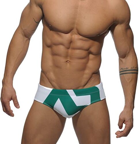 AHMXYG Costume da Bagno Uomo Costume Slip Uomini da Bagno Swimming Brief per Mare Piscina STDK1 (Verde, XXL)