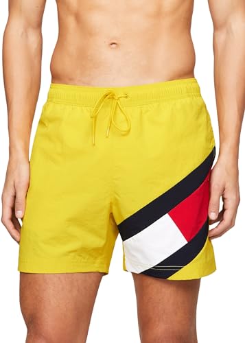 Tommy Hilfiger SF Medium Drawstring  Coulisse Media, Giallo (Valley Yellow), XL Uomo