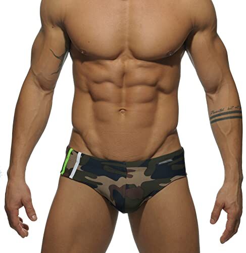 AHMXYG Costume da Bagno Uomo Costume Slip Uomini da Bagno Swimming Brief per Mare Piscina STDK2 (Camouflage, M)