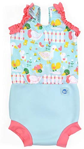 Splash About Happy Nappy Costume da bagno con pannolino da bagno, Little Ducks, 2-3 Anni