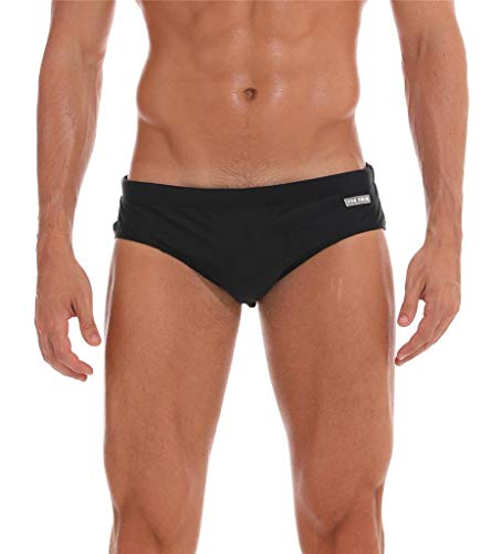 Arcweg Costume da Bagno Uomo con Pad Rimovibile e Coulisse Slip e Parigamba da Bagno Pantaloni Corti Elastico a Vita Bassa Nuoto (Nero, XL)