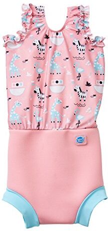 Splash About Happy Nappy Costume da bagno con pannolino da bagno, Nina's Ark, 0-4 Mesi