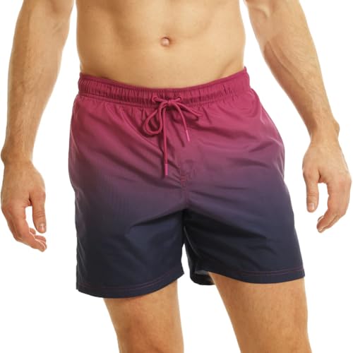 RIPT Performance Ript Essentials Men's Quick Dry UV 50 Sun Protection Swimming Swim Shorts Trunks, Costume da Bagno Uomo, Rosa (Dip Dye), XL