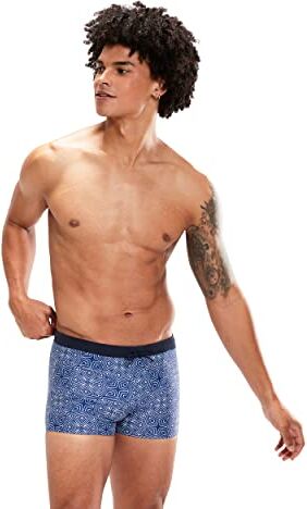 Speedo Valmilton, Aquashort Uomo, Ammonite Blu/Bianco/True Navy, 30