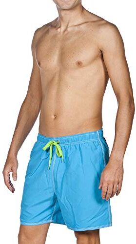 Arena M Fundamentals Solid Boxer, Uomo, Blu (Pix Blue/Leaf), XL