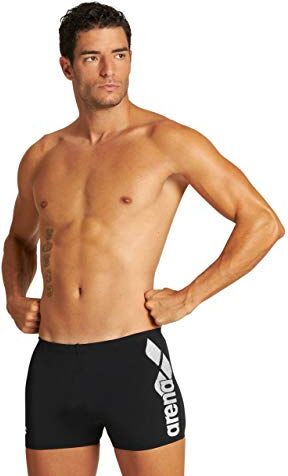 Arena Optimal Pantaloncino Nuoto da Uomo, Black-White/Nero, 44