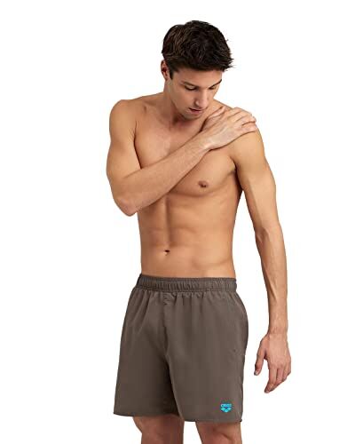 Arena Fundamentals Boxer R Costume Uomo Mare e Piscina, Costume da Bagno in Morbido Tessuto Riciclato ad Asciugatura Rapida, Boxer Mare con Slip Interno in Mesh