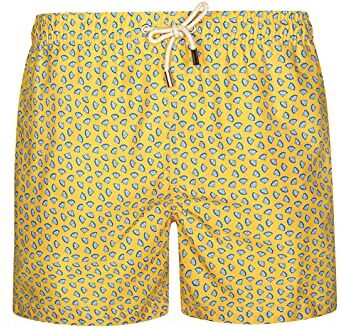 Blue coast yachting Costume da bagno uomo con stampa, asciugatura rapida, XL