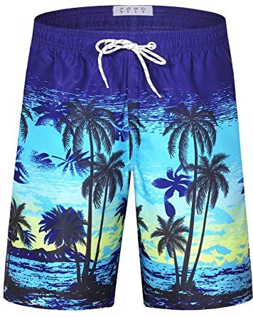 APTRO Pantaloncini da Bagno Uomo Costume Piscina Uomo Pantaloncini Palestra Uomo con Coulisse Regolabile e Fodera in Rete S-5XL S0005 3XL