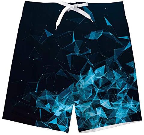 TUONROAD Costumi Bambino Ragazzi Mare 3D Stampato Bermuda da Bagno Asciugatura Rapida Costume Surf Pantaloncini 13-14 Anni