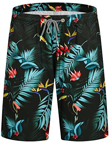 APTRO Pantaloncini da Bagno Uomo Costume Piscina Uomo Pantaloncini Palestra Uomo con Coulisse Regolabile e Fodera in Rete S-5XL Cocco Verde S206 M