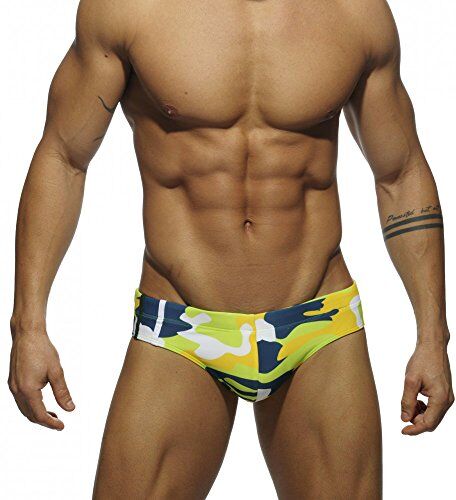 AHMXYG Costume da Bagno Uomo Costume Slip Uomini da Bagno Swimming Brief per Mare Piscina STDK2 (Verde Fluo, XL)