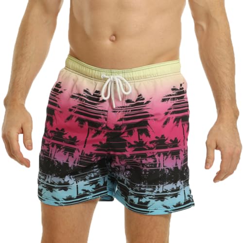 RIPT Performance Ript Essentials Men's Quick Dry UV 50 Sun Protection Swimming Swim Shorts Trunks, Costume da Bagno Uomo, Rosa, L