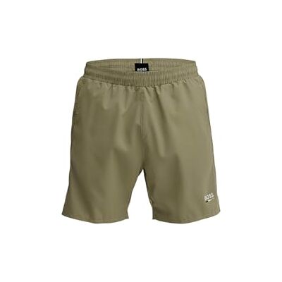 Boss Pantaloncini da Bagno da Uomo, Open Brown 245, L Boss Pantaloncini da Bagno da Uomo, Open Brown 245, L