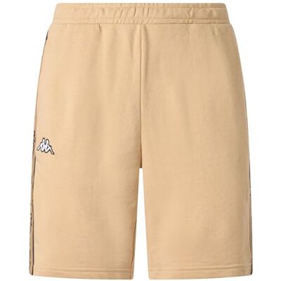 Kappa Pantaloni Corti, Uomo, Beige, Cotone, Palestra. Logo Barbastro, Taglia: M Kappa Pantaloni Corti, Uomo, Beige, Cotone, Palestra. Logo Barbastro, Taglia: M